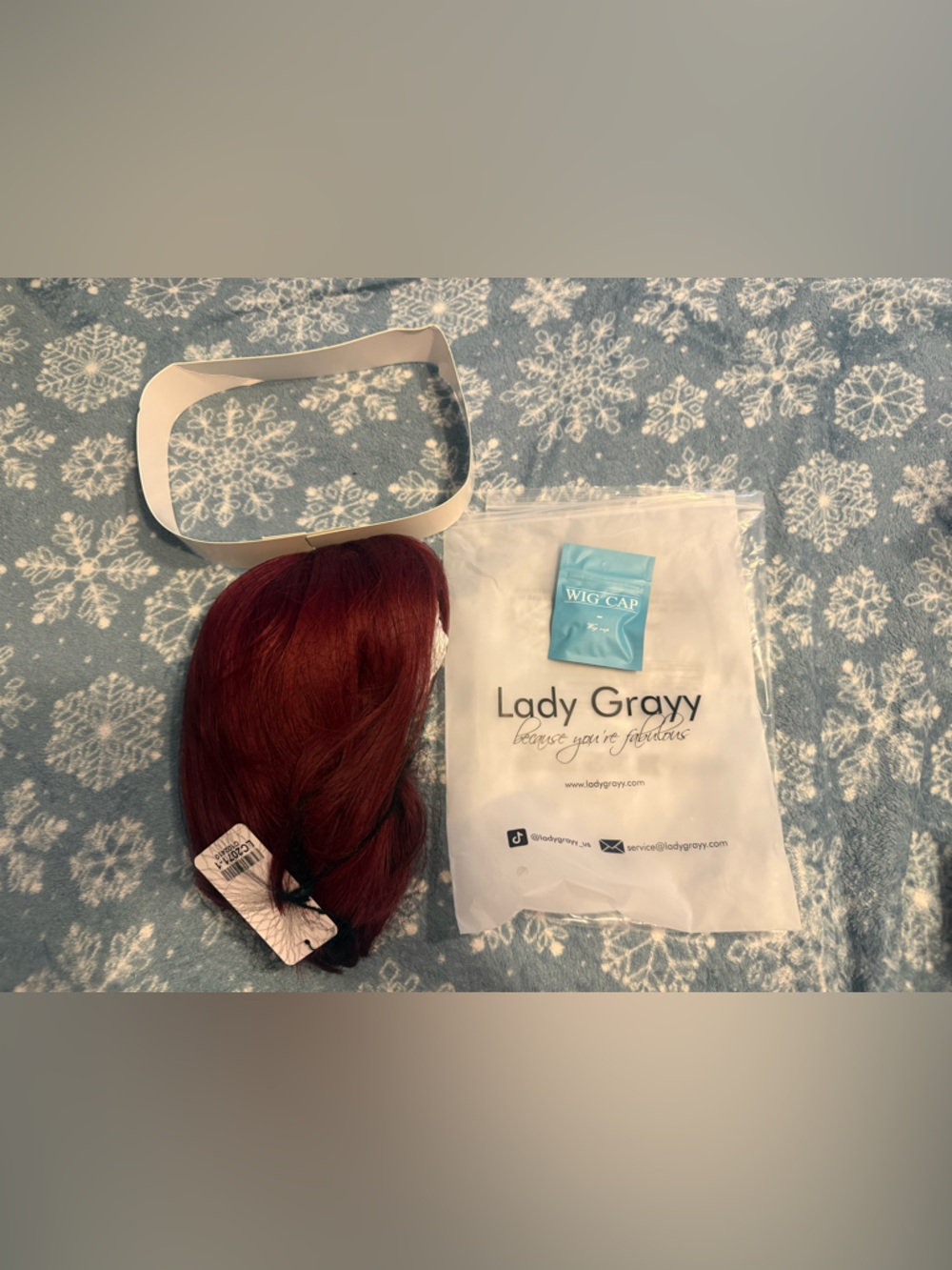 Lady Grayy Red Bob Wig